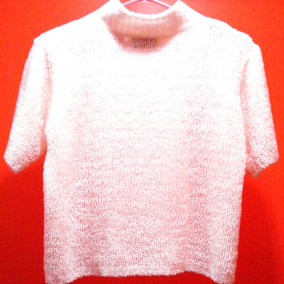 Knitted Short- Sleeve Turtleneck Top. - Picture 2 of 5